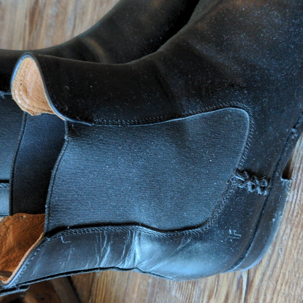 Frye Black Leather Chelsea Boots - Picture 2 of 3